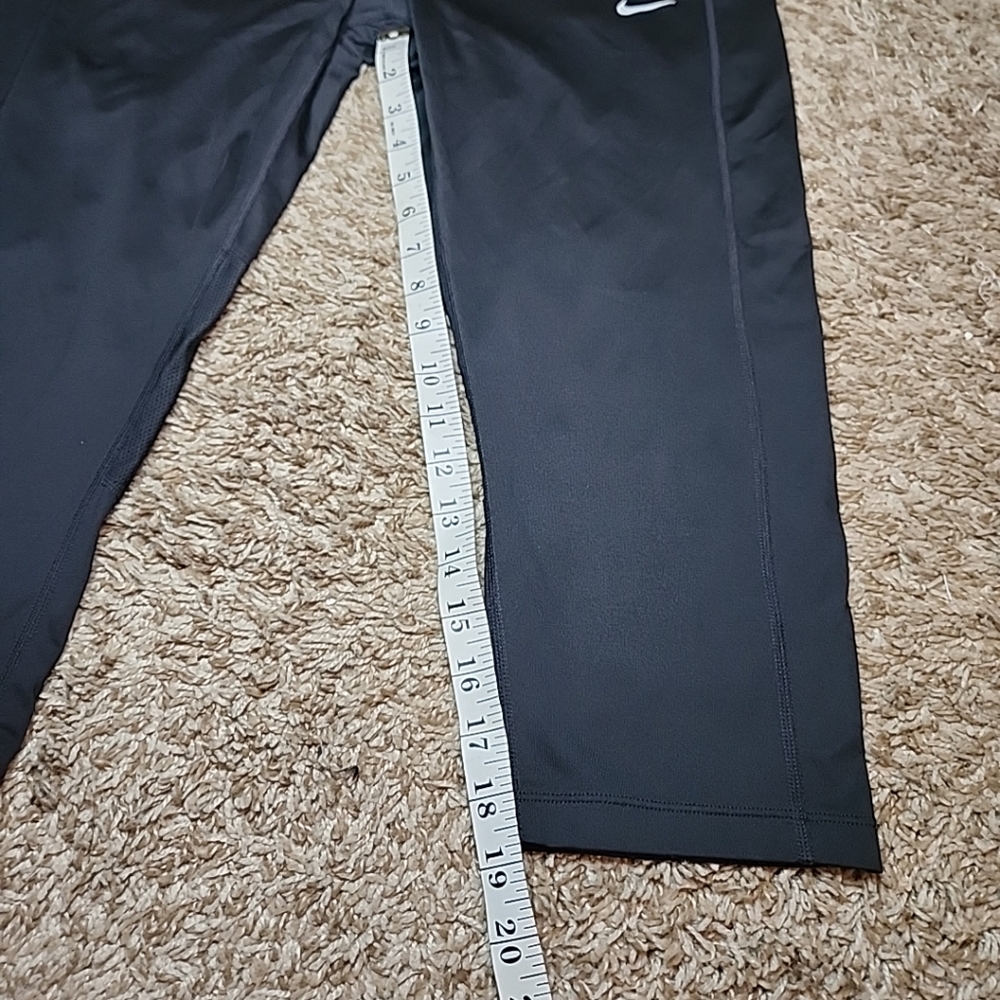 Nike Dri-Fit Power Essential Running Crop Leggings Women’s 1X Black - Picture 3 of 8